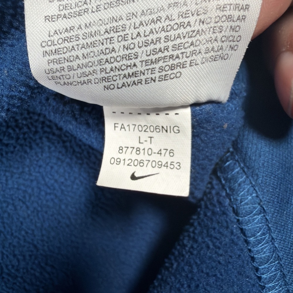 Nike NBA Minnesota‎ Timberwolves Mens Pullover Long Tail Sweatshirt Large Tall - Picture 5 of 9